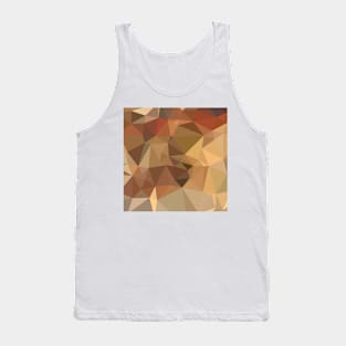 Camel Brown Abstract Low Polygon Background Tank Top